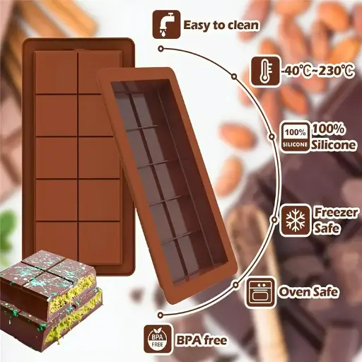 قوالب الشكولاتة المربعة